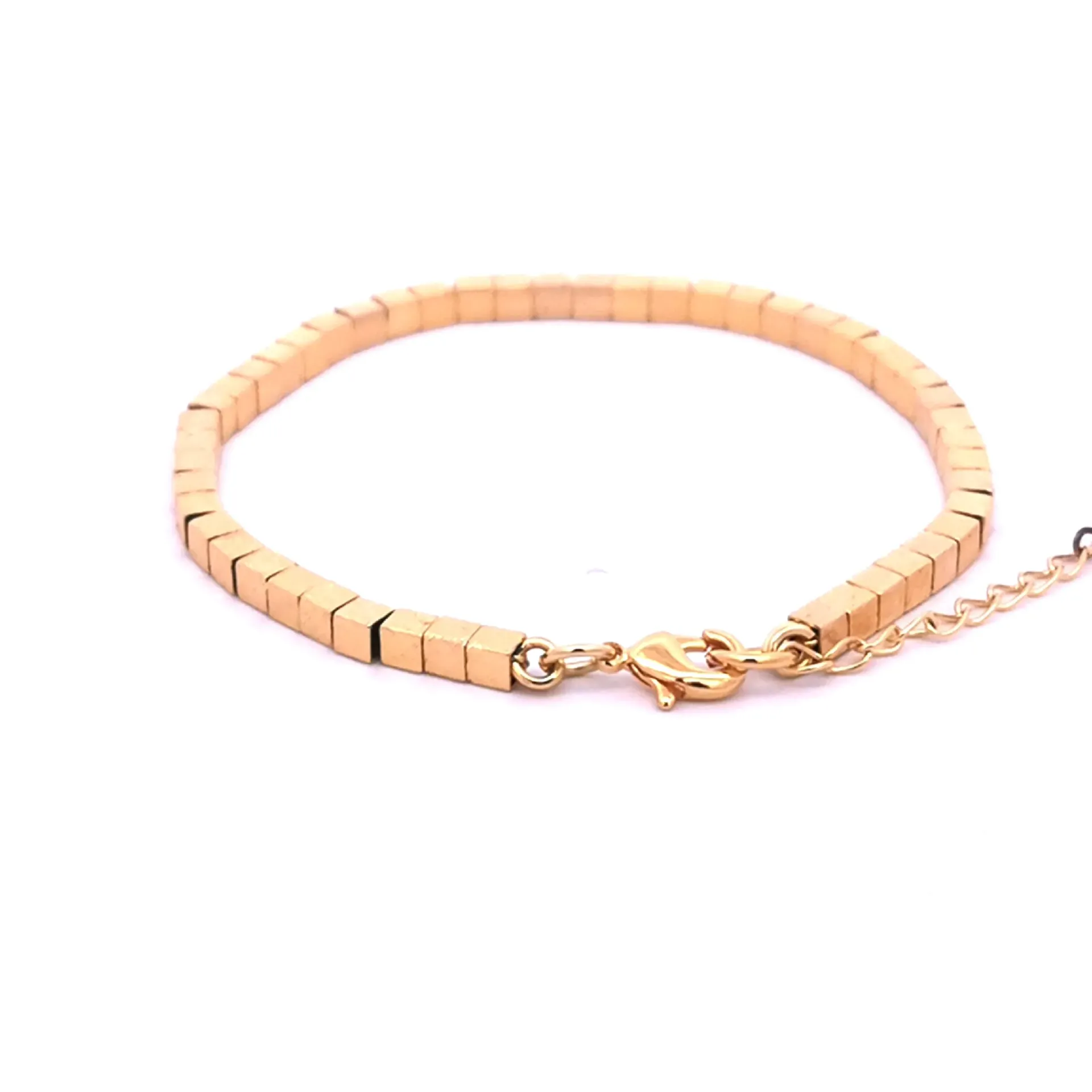 [BF016G] Q Tube Bracelet (Gold Plated)