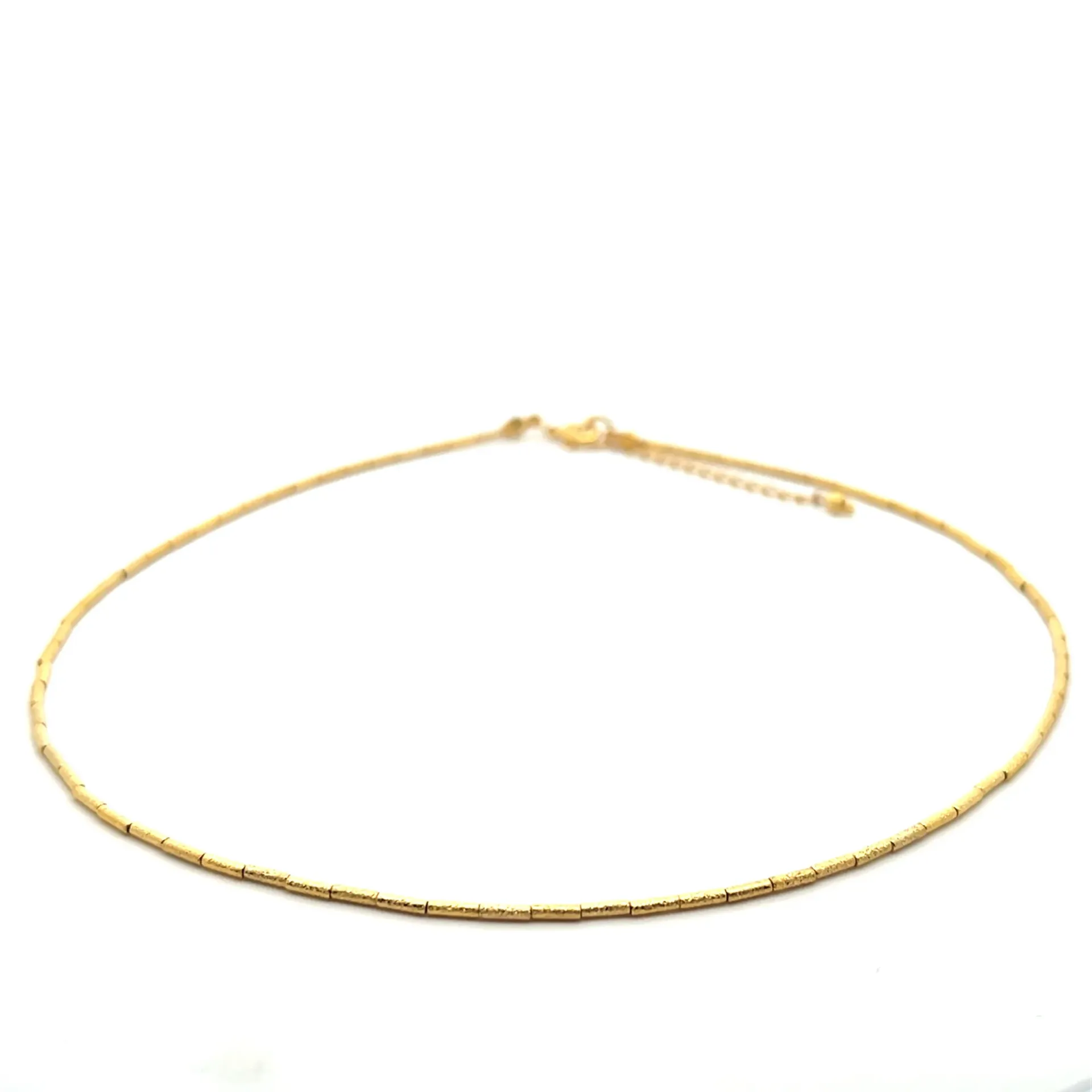 [CH004GD] Degrade Rosario Choker (Placcato Oro)
