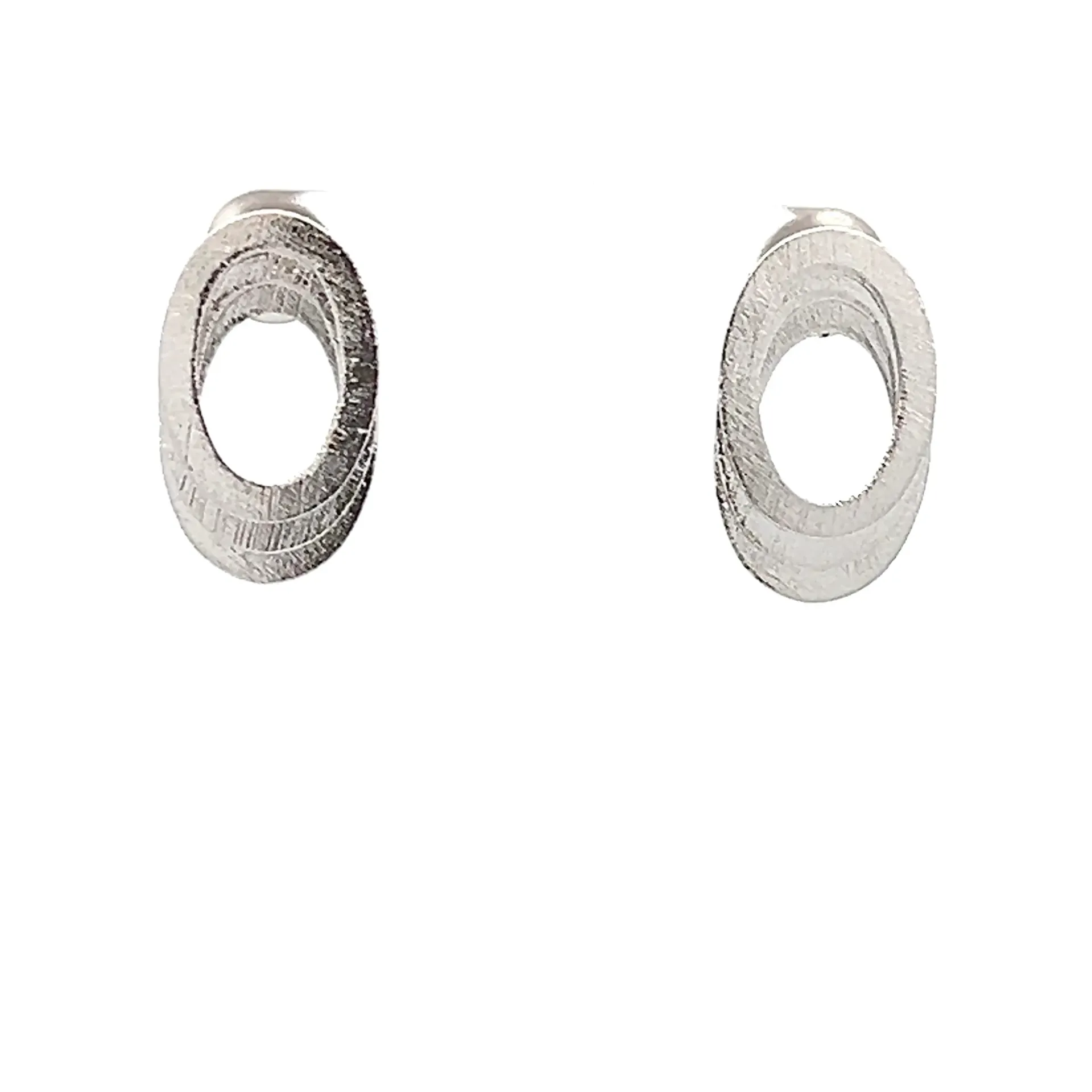 [OF025R] Bea Earrings Rhodium Plated