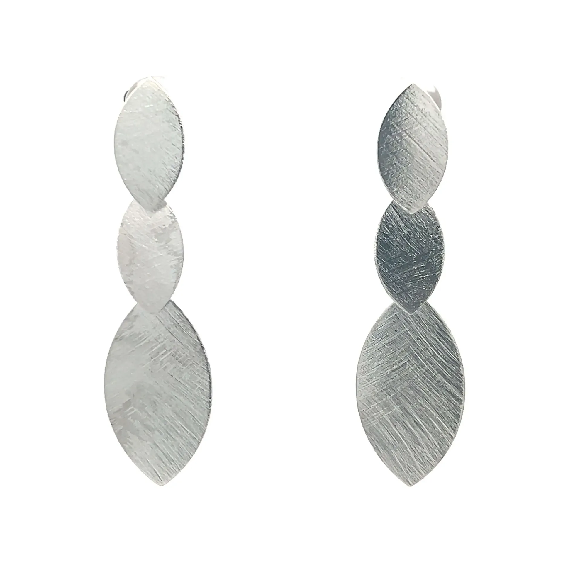 [OF005R] Eva Earrings Rhodium Plated