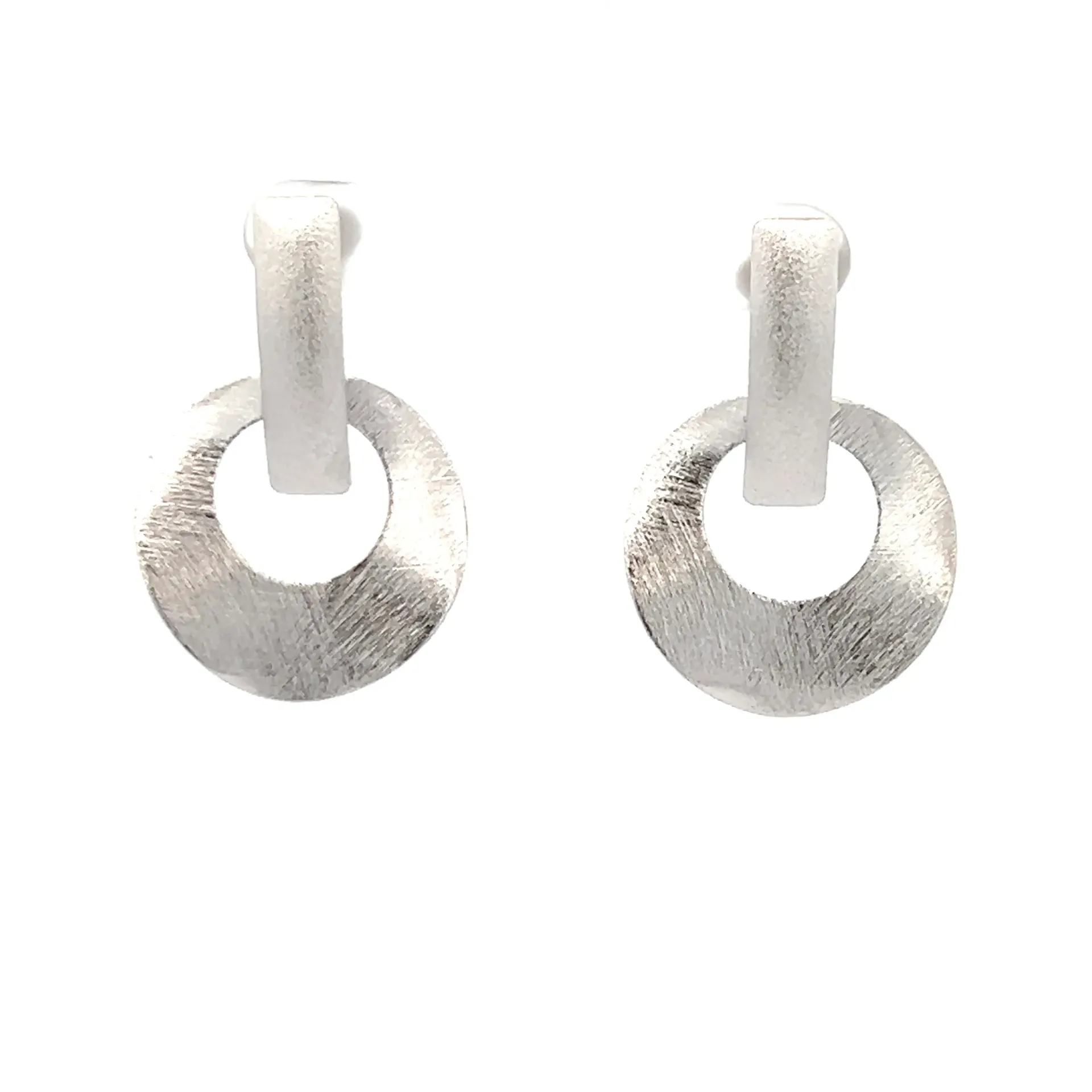 [OF014R] Giulia Earrings Rhodium Plated
