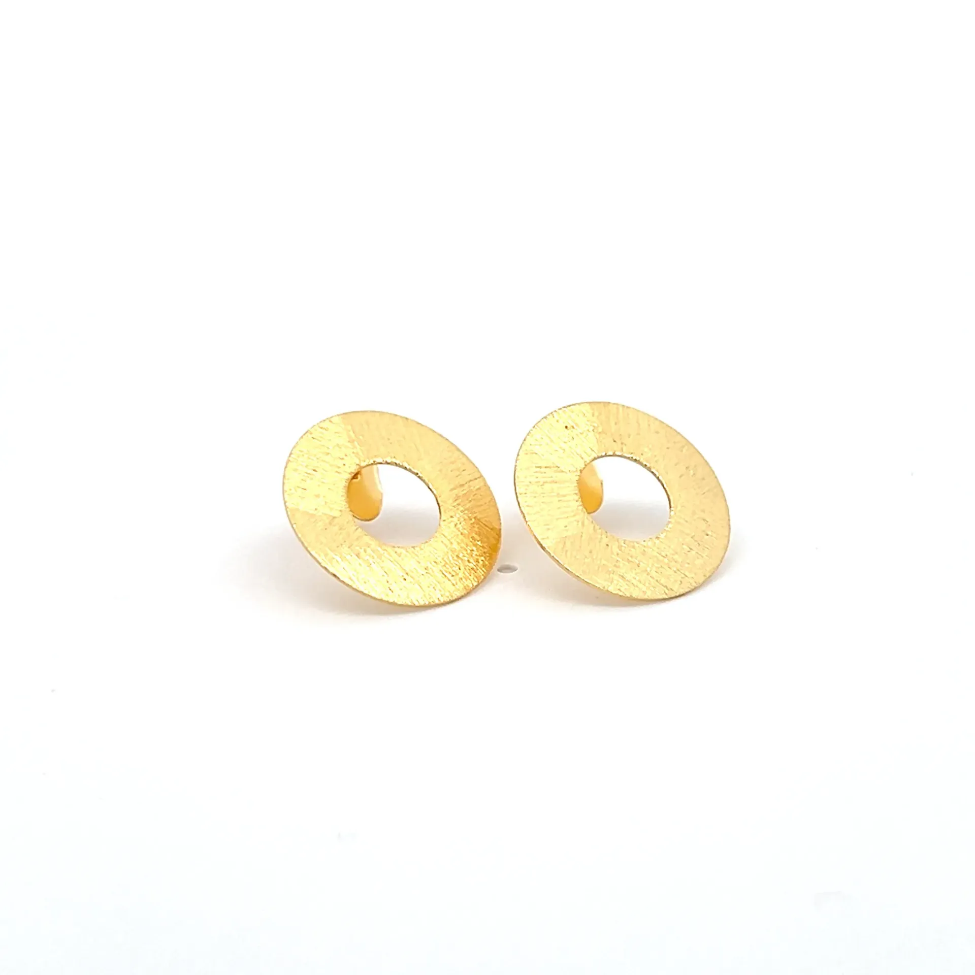[MF005G] Donut Mini Earrings Gold Plated