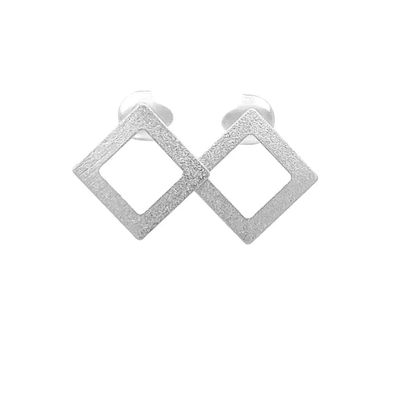 [MF011R] Isis Mini Earrings Rhodium Plated