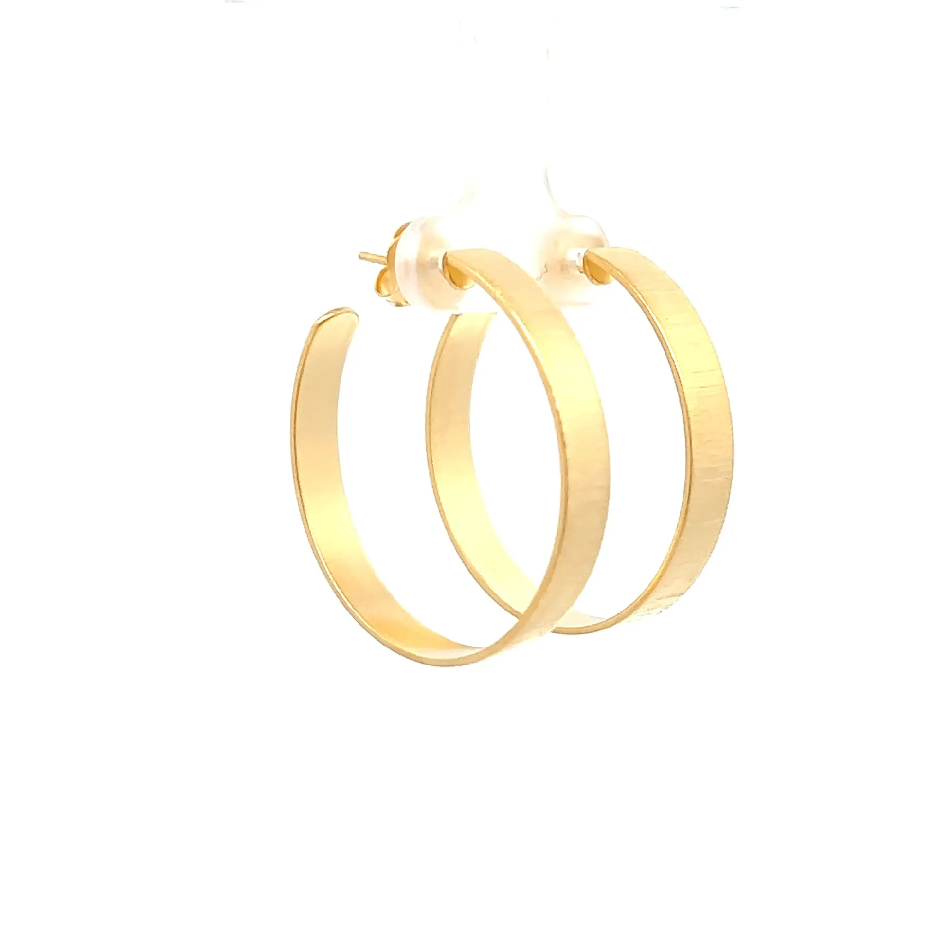 [HF003G] Hoops Large Gold Plated